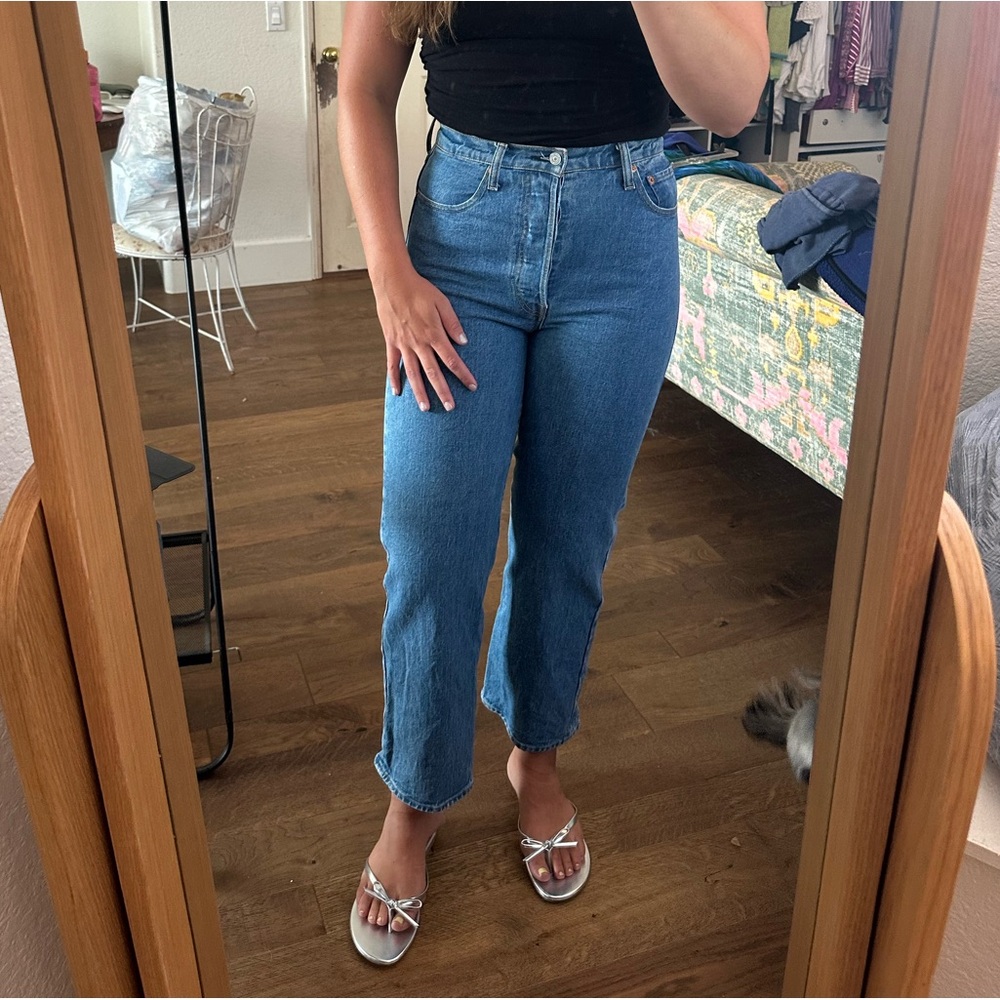 Levi’s rib cage straight in blue size 29